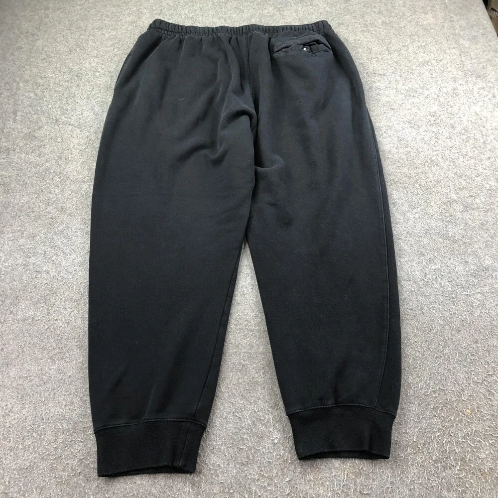 Nike Sweatpants Mens 2XL Black Fleece Joggers Elastic Waist Pockets Cuffed